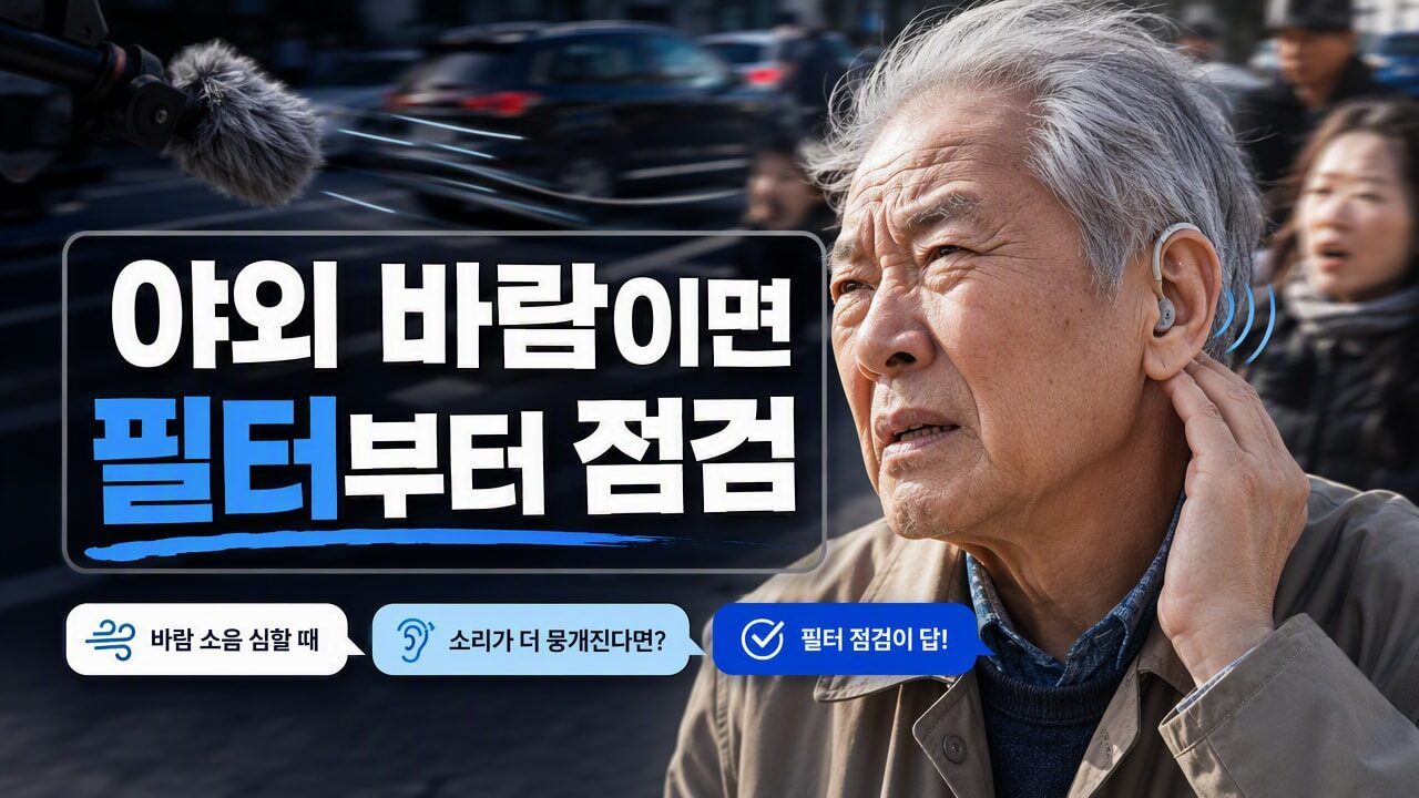 보청기 마이크 방향 때문에 생기는 잡음, 위치 조정 전에 구분할 환경 4가지