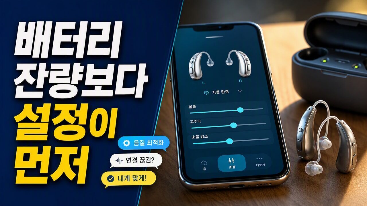 보청기 배터리 잔량이 ‘정상인데’도 빨리 떨어지는 것 같다면, 점검할 설정 6가지