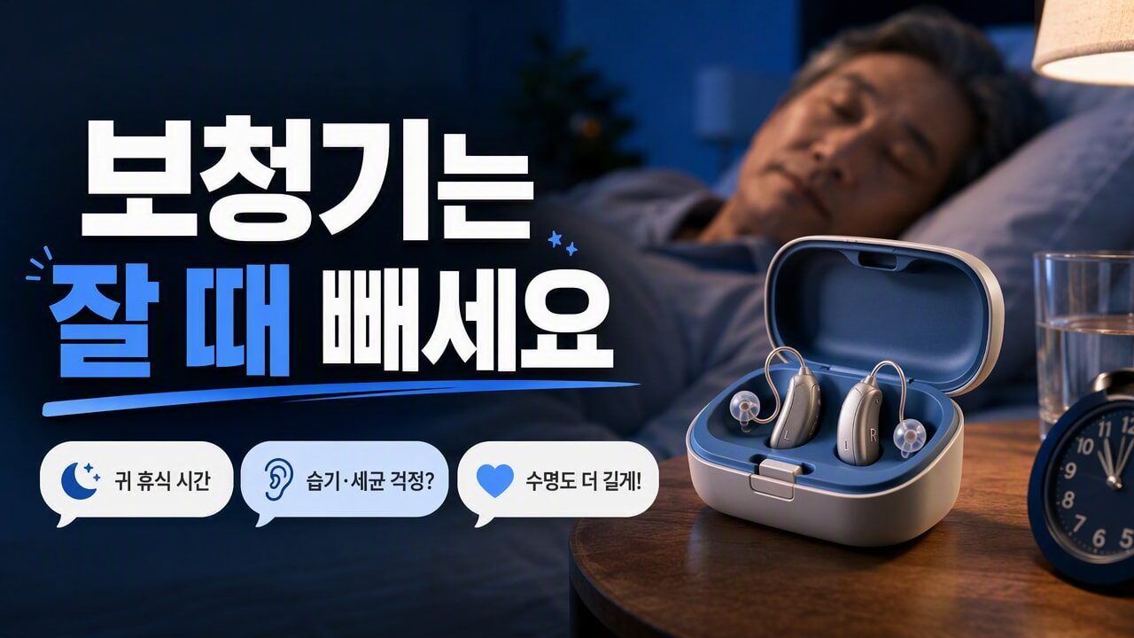 보청기 끼고 잠자도 될까? 수면 중 착용 전에 알아둘 귀 건강과 관리 기준