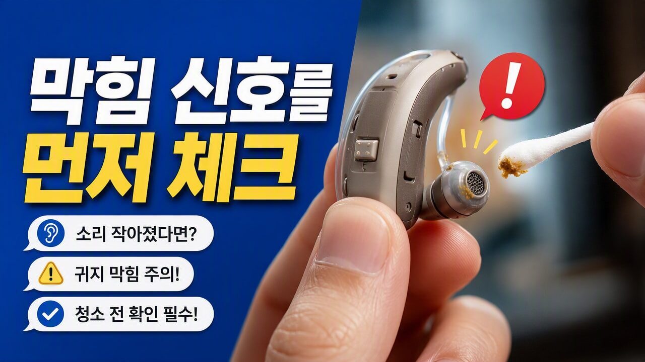 보청기 귀지 청소, 면봉으로 하면 안 되는 이유와 대신 써볼 안전한 순서