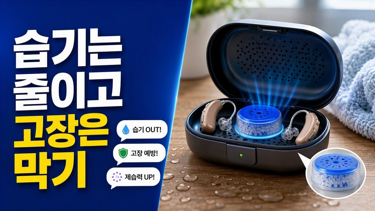보청기 습기 관리, 제습제(건조캡) vs 건조기 중 뭐가 더 나을까? 고장 줄이는 사용 조건