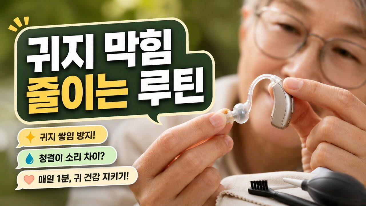 보청기 귀지 막힘을 줄이는 생활 습관, 점검 타이밍과 관리 루틴을 달리해야 하는 이유